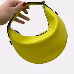 Borsa Lula lime in pelle liscia