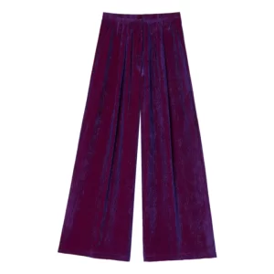 Momoni  Pantaloni a coste Patrice | Viola