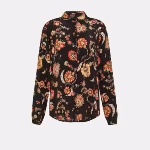Camicia Meudon In Crepe De Chine Stampato